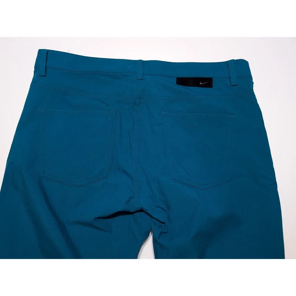 Nike Golf Pants Men 35x30 Teal NWOT Dri-FIT Repel 5-Pocket Slim Fit DA3064-381